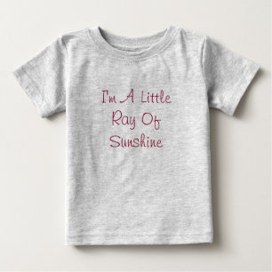 T-shirt Pour Bébé Je suis un petit raie de soleil