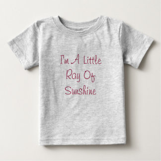 T-shirt Pour Bébé Je suis un petit raie de soleil