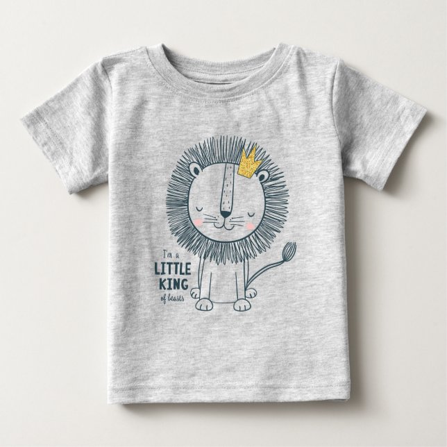 T-shirt Pour Bébé Je suis un petit roi (Devant)