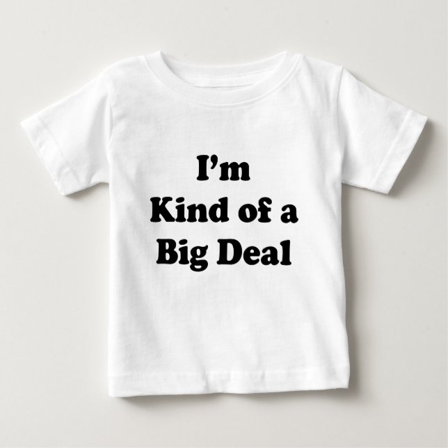 T-shirt Pour Bébé Je suis un peu gros (Devant)