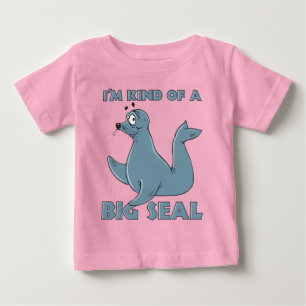 T-shirt Pour Bébé Je suis un peu un gros phoque