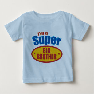 T-shirt Pour Bébé Je suis un super grand frère