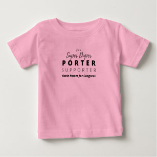 T-shirt Pour Bébé Je suis un supporteur Super Duper Porter