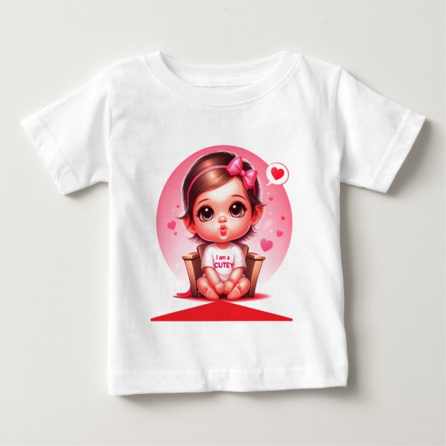T-shirt Pour Bébé Je suis une CHOUPETTE (Devant)