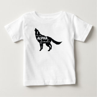 T-shirt Pour Bébé Je suis une femme Alpha Wolf Girl