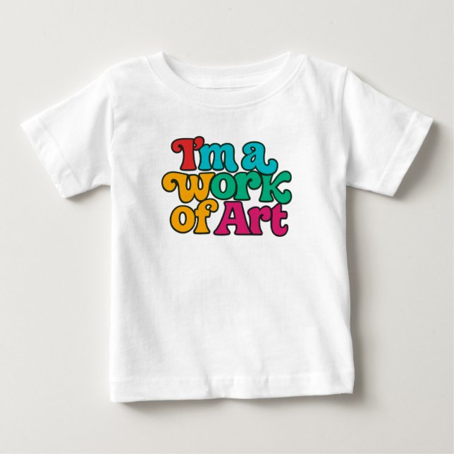 T-shirt Pour Bébé Je suis une œuvre d'art (Devant)