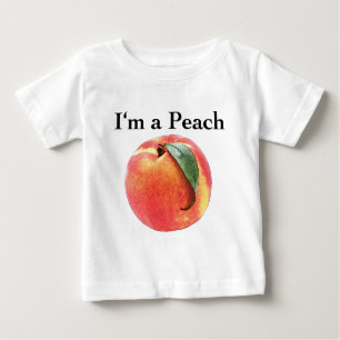 T-shirt Pour Bébé Je suis une pêche