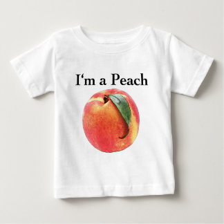 T-shirt Pour Bébé Je suis une pêche