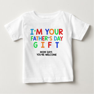 T-shirt Pour Bébé Je suis votre cadeau de Fête des pères amusant