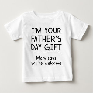 T-shirt Pour Bébé Je suis votre Fête des pères présente Creeper
