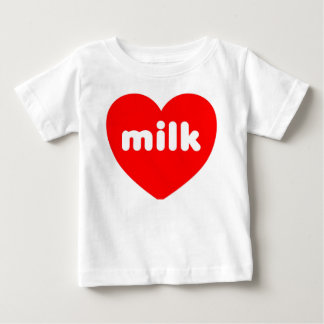 T-shirt Pour Bébé "Je T-shirt de bébé aime lait"