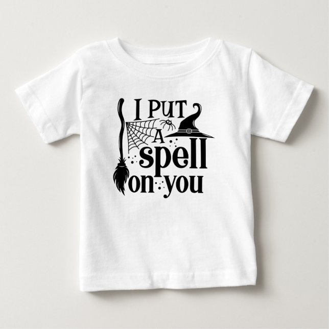 T-shirt Pour Bébé "Je T'Ai Mis Un sort" (Devant)