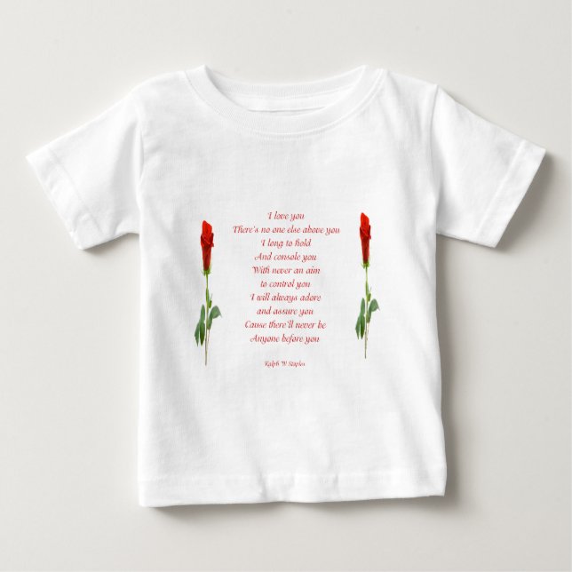 T-shirt Pour Bébé Je t'aime (Devant)