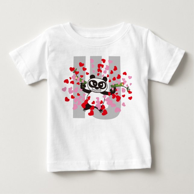T-shirt Pour Bébé Je T'Aime Beaucoup Très Bébé (Devant)