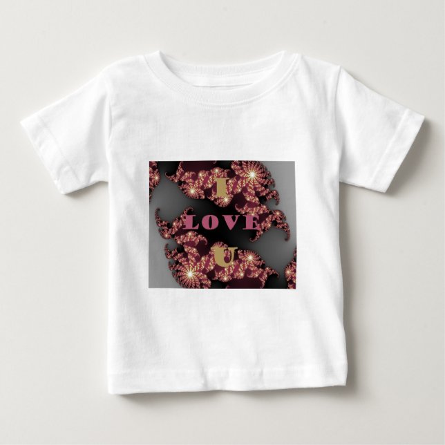 T-shirt Pour Bébé Je T'Aime Chérie (Devant)