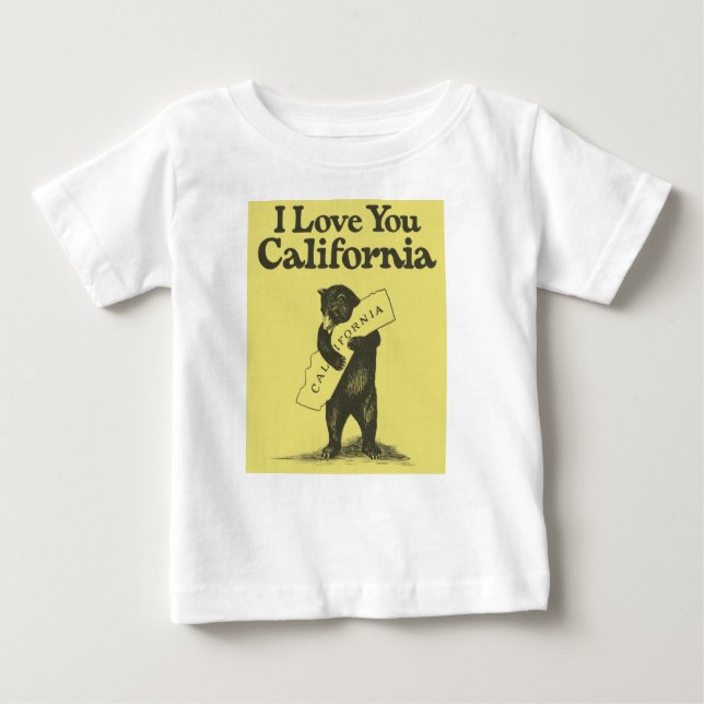 T-shirt Pour Bébé Je t'aime la Californie (Devant)