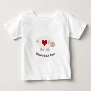 T-shirt Pour Bébé Je T'Aime Laiement !