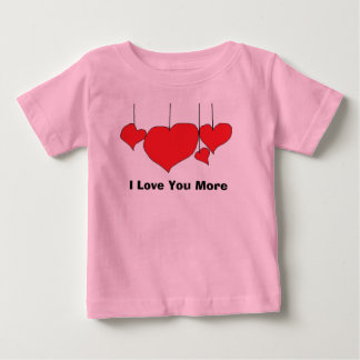 T-shirt Pour Bébé Je t'aime plus de pièce en t de bébé