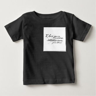 T-shirt Pour Bébé Je t'aime sur la Lune et de retour