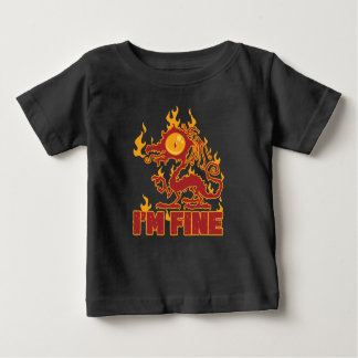 T-shirt Pour Bébé Je vais bien brûler le dragon