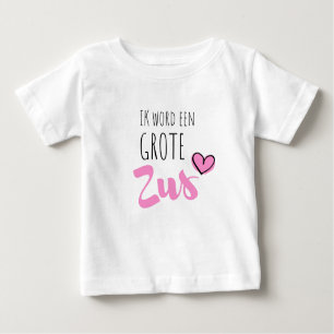 T-shirt Pour Bébé Je vais devenir une grande soeur