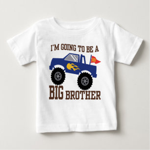T-shirt Pour Bébé Je vais être un camion monstre Big Brother