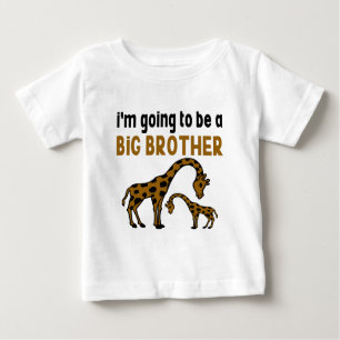 T-SHIRT POUR BÉBÉ JE VAIS ÊTRE UN GRAND FRÈRE