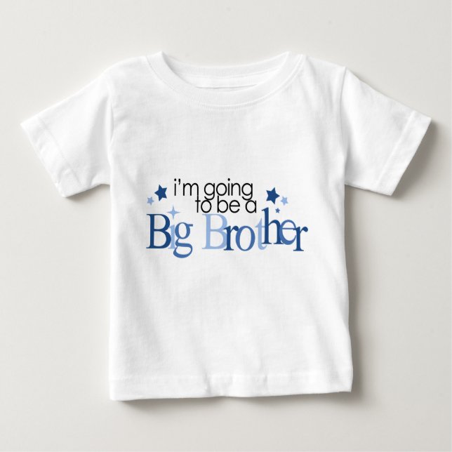 T-shirt Pour Bébé "Je vais être un grand frère" (Devant)