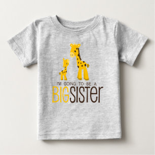 T-shirt Pour Bébé Je vais être une grande soeur