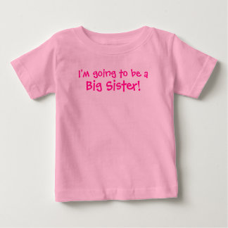 T-shirt Pour Bébé Je vais être une grande soeur