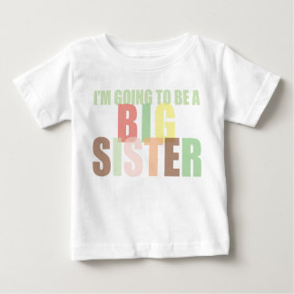 T-shirt Pour Bébé Je vais être une grande soeur