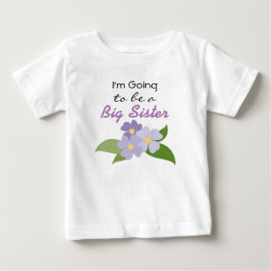 T-shirt Pour Bébé Je vais être une robe d'annonce de Grande Sœur