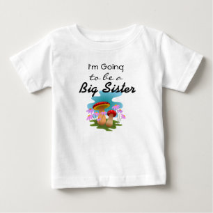 T-shirt Pour Bébé Je vais être une robe d'annonce de Grande Sœur