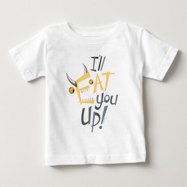 T-shirt Pour Bébé Je vais vous manger Graphique (Devant)