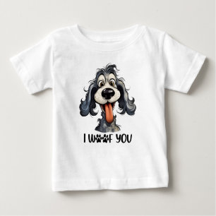 T-shirt Pour Bébé Je veux que tu sois un chien fou sublimé
