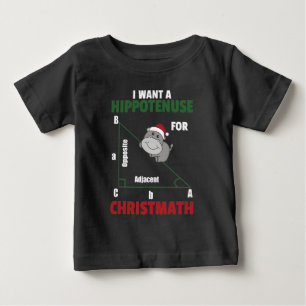 T-shirt Pour Bébé Je Veux Un Hippopotame Pour De Mignons Hippopotame
