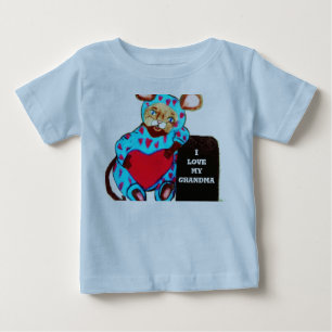 T-SHIRT POUR BÉBÉ JE VOUS CHERCHERAIS GRANDMA T'EST