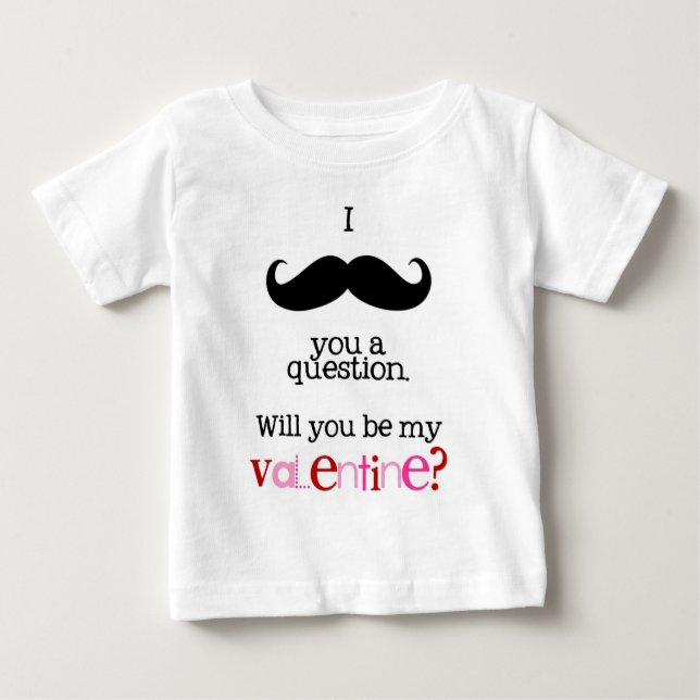 T-shirt Pour Bébé je vous pose une question (Devant)