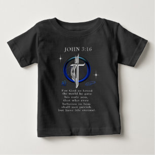 T-shirt Pour Bébé Jean 3:16 chrétien 