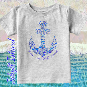 T-shirt Pour Bébé Jekyll Island Georgia Sea Creatures Ancre