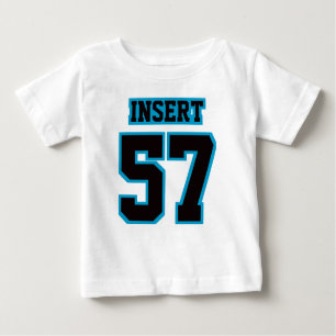 T-shirt Pour Bébé Jersey de football BLANC NOIR