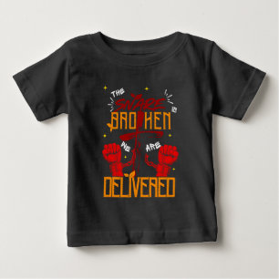 T-shirt Pour Bébé Jésus m'a libéré, croyance spirituelle chrétienne