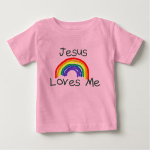T-shirt Pour Bébé Jésus m'aime