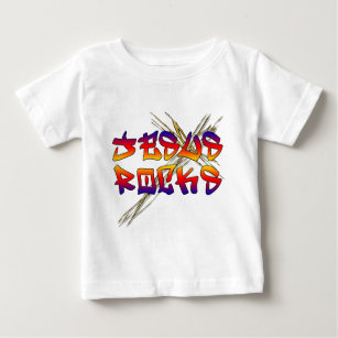 T-shirt Pour Bébé Jesus Rocks Christian