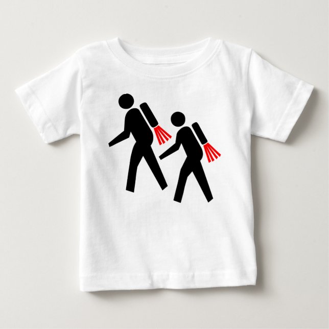 T-shirt Pour Bébé Jet Pack Randonneurs de l'avenir (Devant)