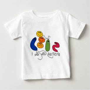 T-shirt Pour Bébé Jeu avec des bactéries