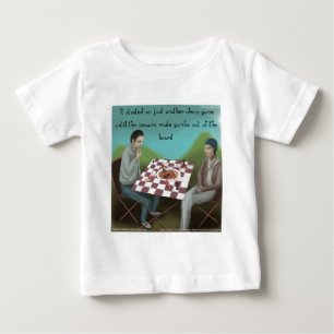 T-shirt Pour Bébé Jeu d'échecs cajun drôle de dessin animé