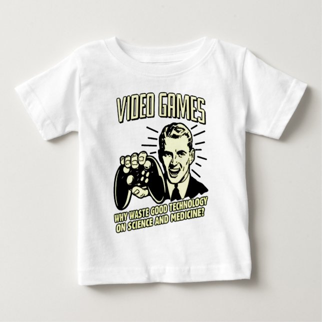 T-shirt Pour Bébé "Jeu vidéo " (Devant)