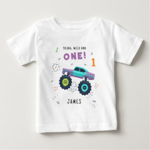 T-shirt Pour Bébé Jeune Sauvage Et Un 1er Anniversaire Enfants Monst