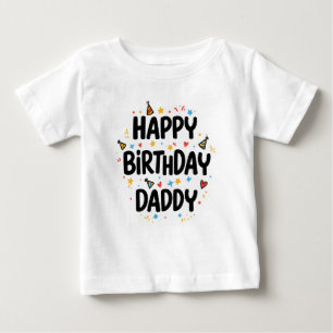 T-SHIRT POUR BÉBÉ JEUX ANNIVERSAIRE DADDY VÊTEMENTS DE BÉBÉ